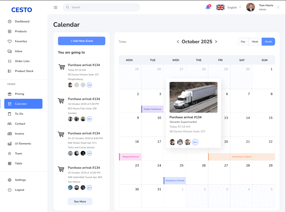 Calendar View